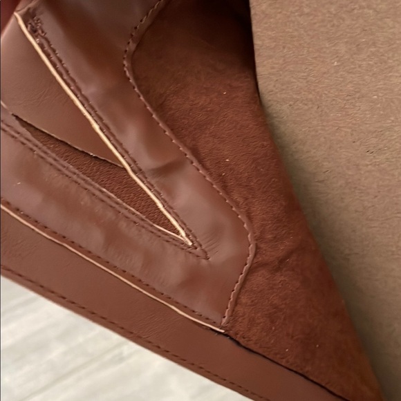 NWT BCBGeneration Brown Leather Knee-High Fall Boots women size 9 - Picture 7 of 7